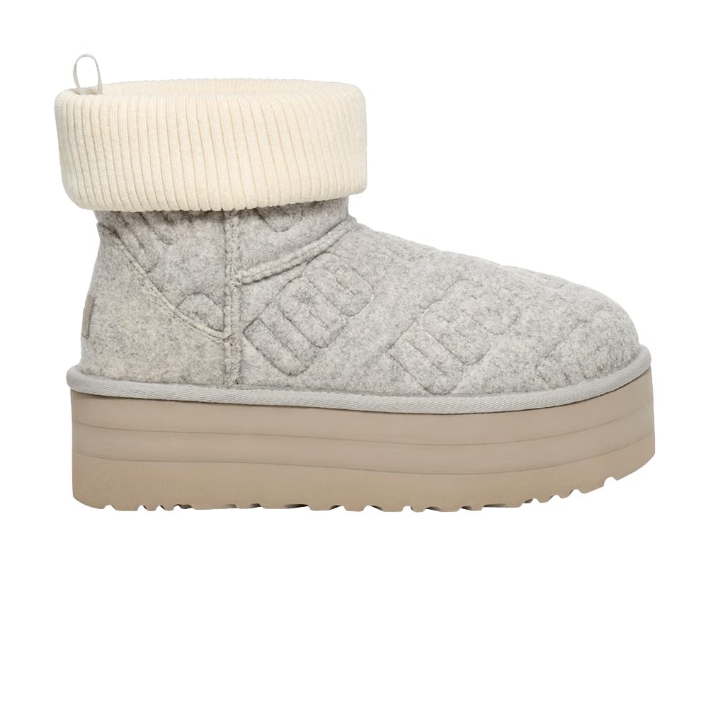 UGG Wmns Classic Mini Platform Felted Boot 'Grey'