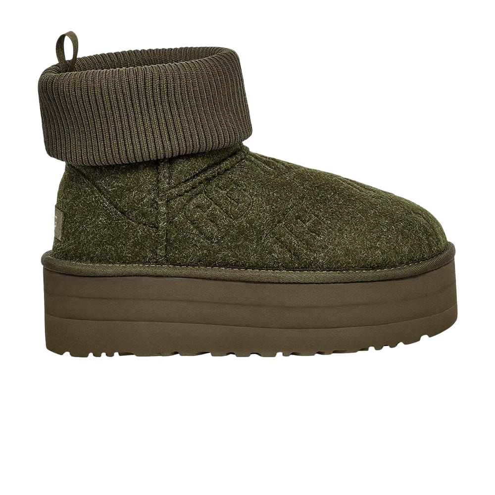 UGG Wmns Classic Mini Platform Felted Boot 'Forest Night'