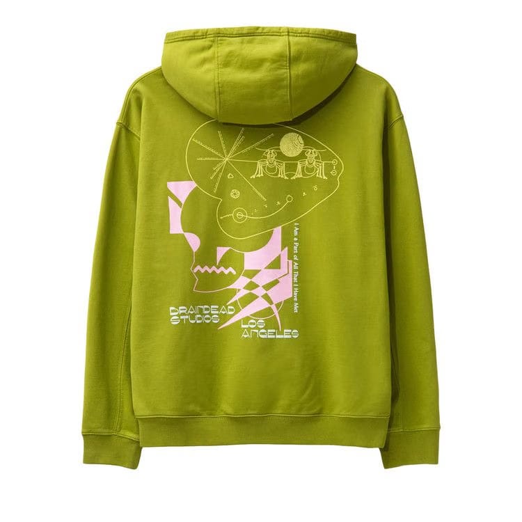Brain Dead Playing With Fire Hoodie Olive