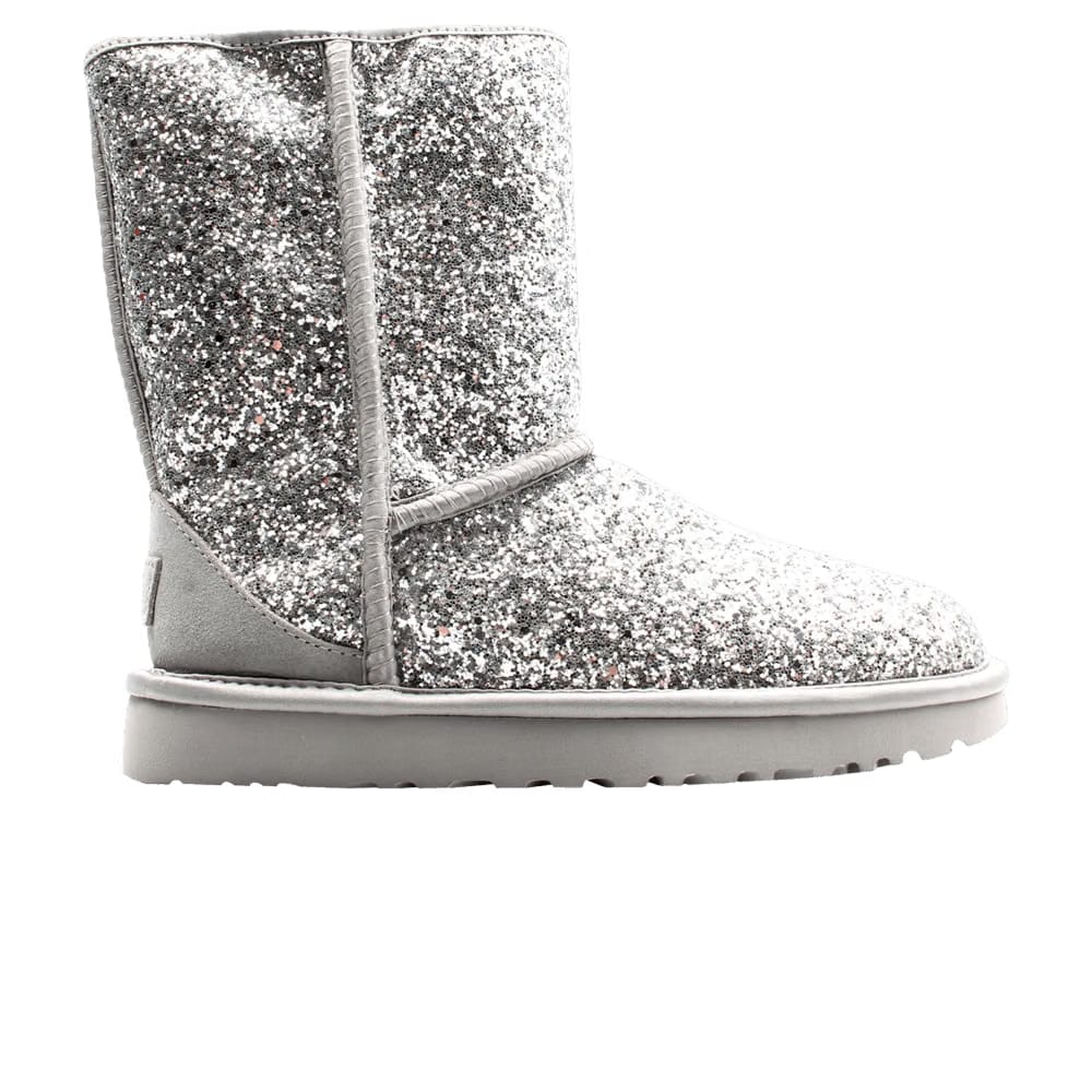 UGG Wmns Classic Short 'Cosmos Glitter - Silver'