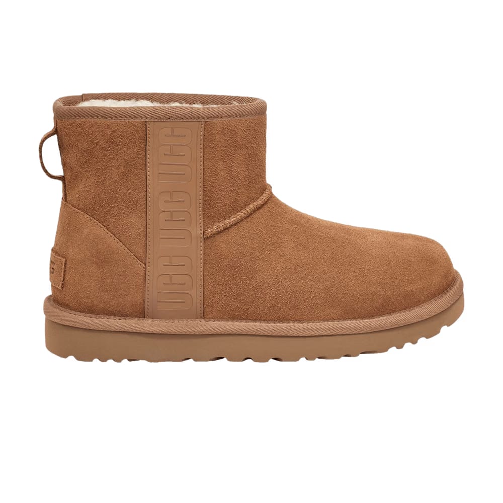UGG Wmns Classic Mini 'Side Logo - Chestnut'