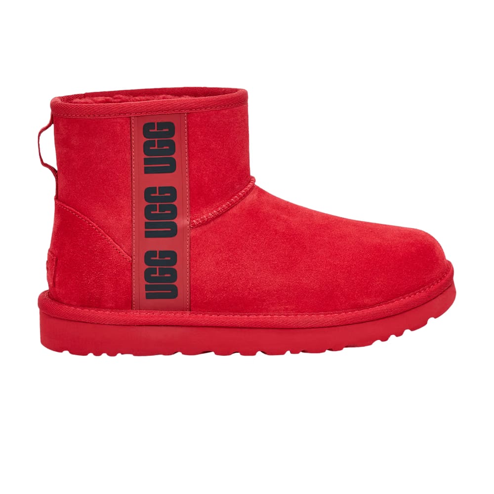 UGG Wmns Classic Mini 'Side Logo - Samba Red'