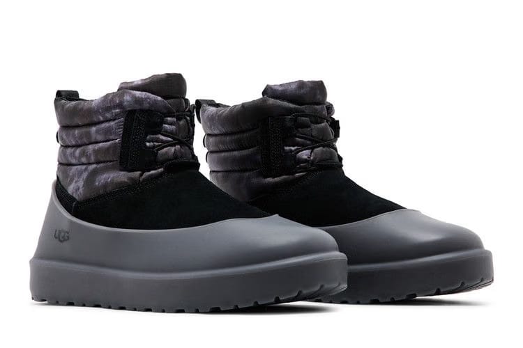 UGG Classic Mini Lace-Up Weather Smokescreen Boot Black