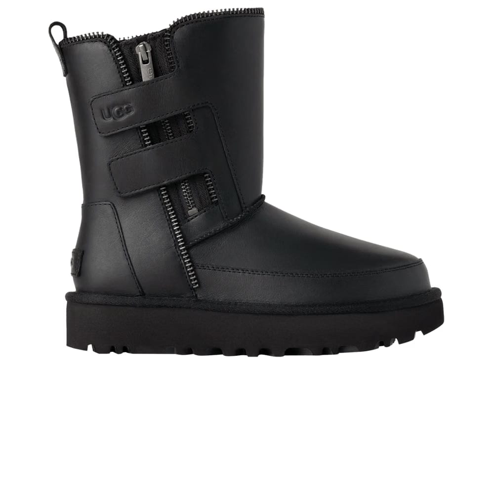 UGG Wmns Classic Short Moto Boot 'Black'