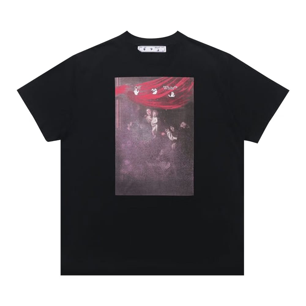 Off White Sprayed Caravaggio Over T-Shirt