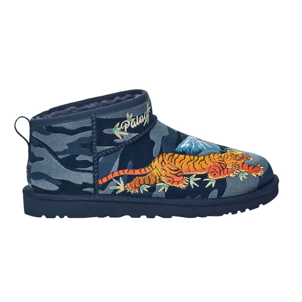 Palace x UGG Classic Ultra Mini Boot Navy Camo