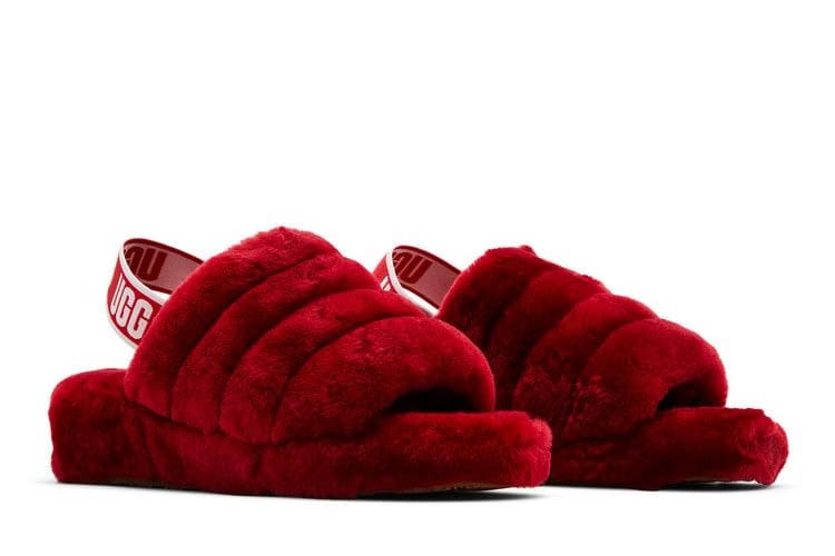 UGG Wmns Fluff Yeah Slide 'Ribbon Red'