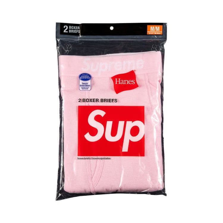 Supreme x Hanes Boxer Briefs (2 Pack) Pink