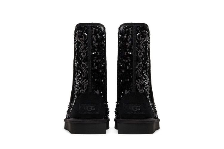 UGG Wmns Classic Short Chunky 'Sequin - Black'