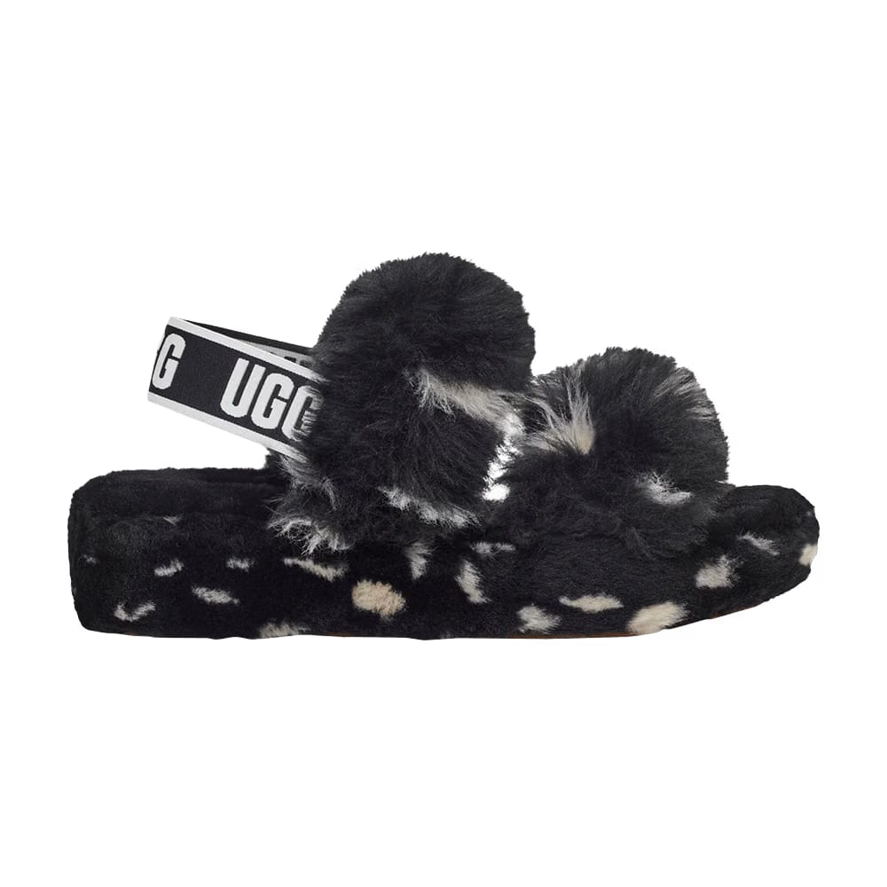 UGG Wmns Oh Yeah Slide 'Black White Spots'
