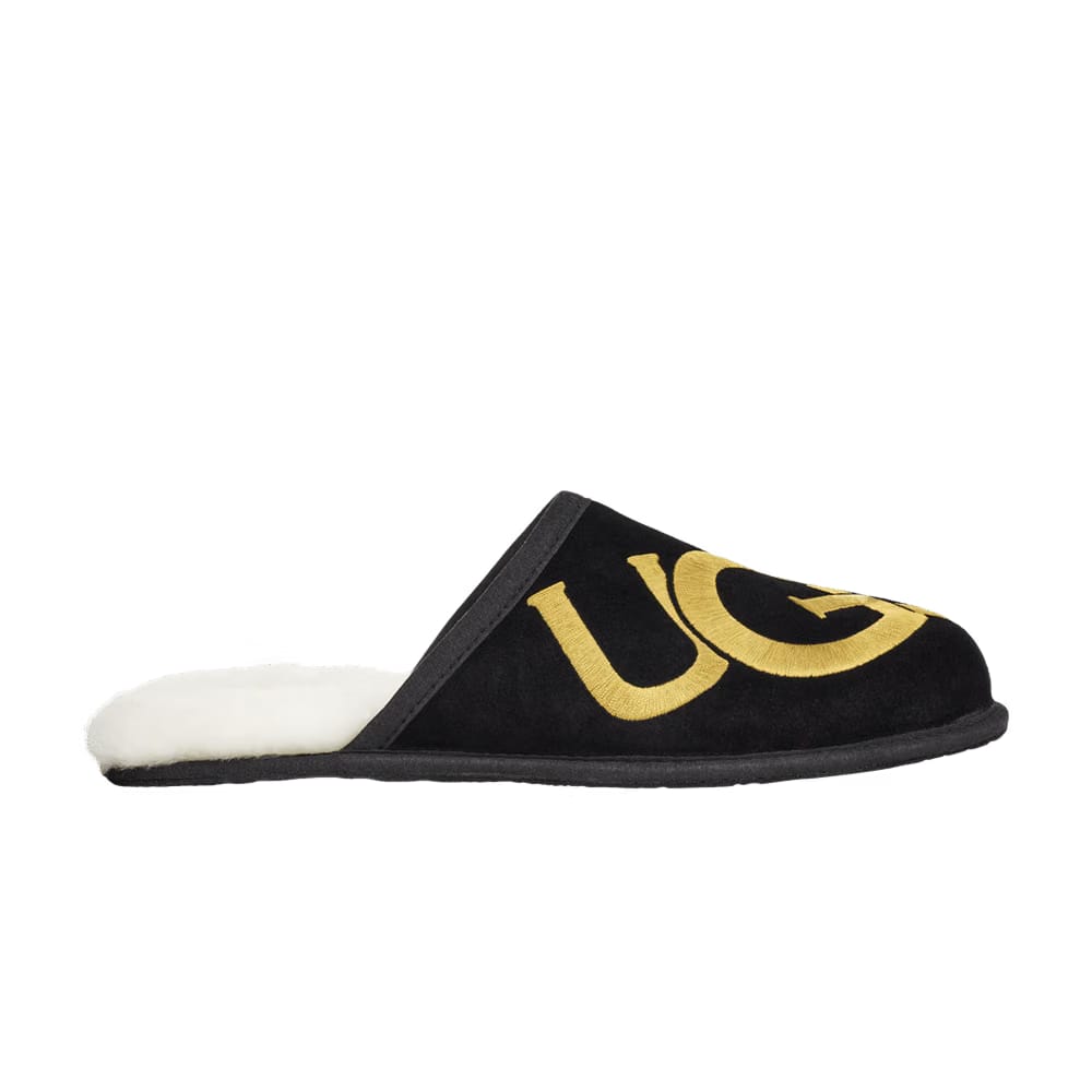 UGG Scuff Slipper Logo - Black Gold