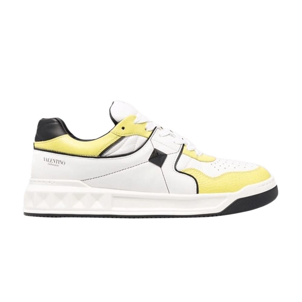 Valentino One Stud Low White Yellow