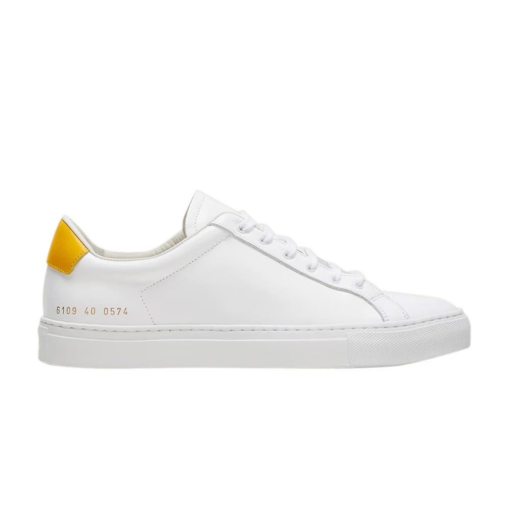 Common Projects Wmns Retro Low 'White Yellow'