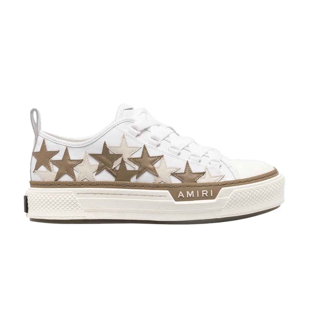 Amiri Stars Court Low White Brown
