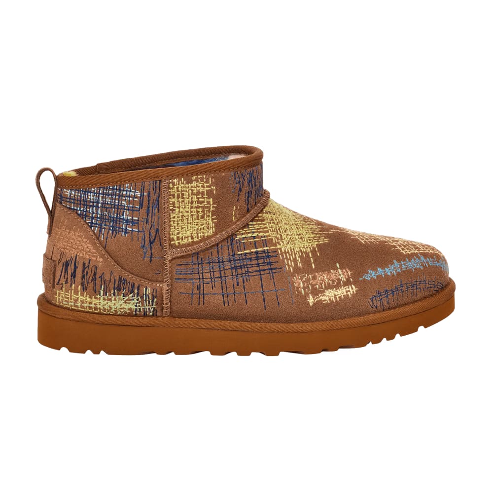 The Elder Statesman x UGG Classic Ultra Mini Boot Brown