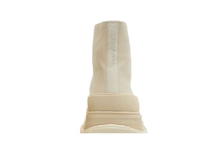 Alexander McQueen Tread Slick Boot Beige Leather
