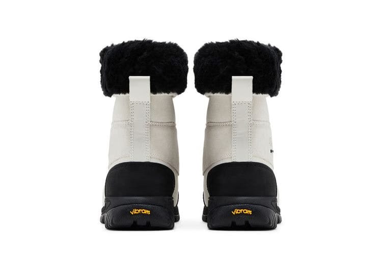 UGG Butte Waterproof Leather Snow Boot White Black