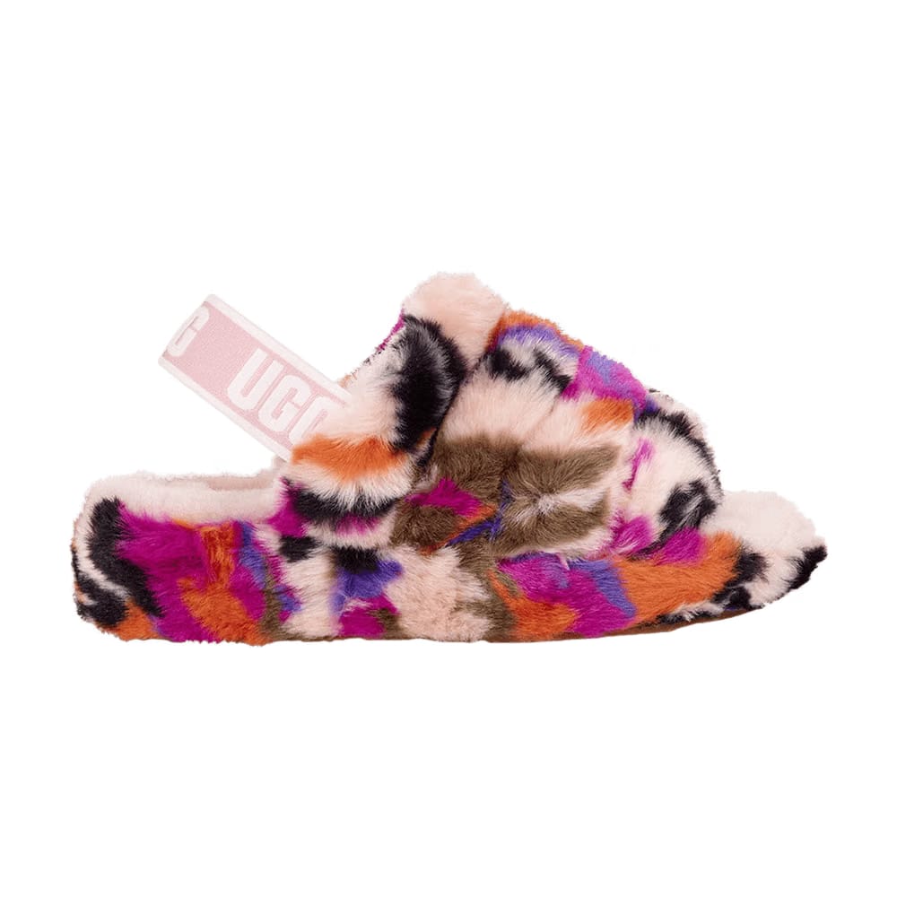 UGG Wmns Fluff Yeah Logo Slide 'Multi-Color'