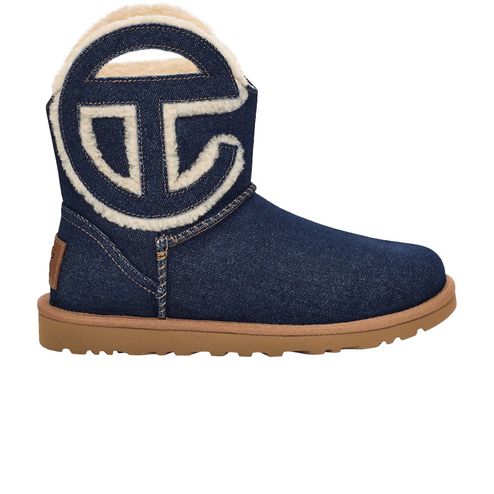 UGG Telfar x Logo Mini Boot Indigo Denim