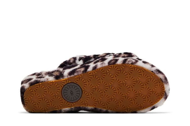 UGG Wmns Fluff Yeah Slide 'Panther Print - Stormy Grey'