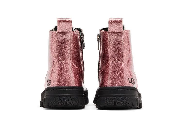 UGG Ashton Lace Up Boot Toddler Glitter Pink