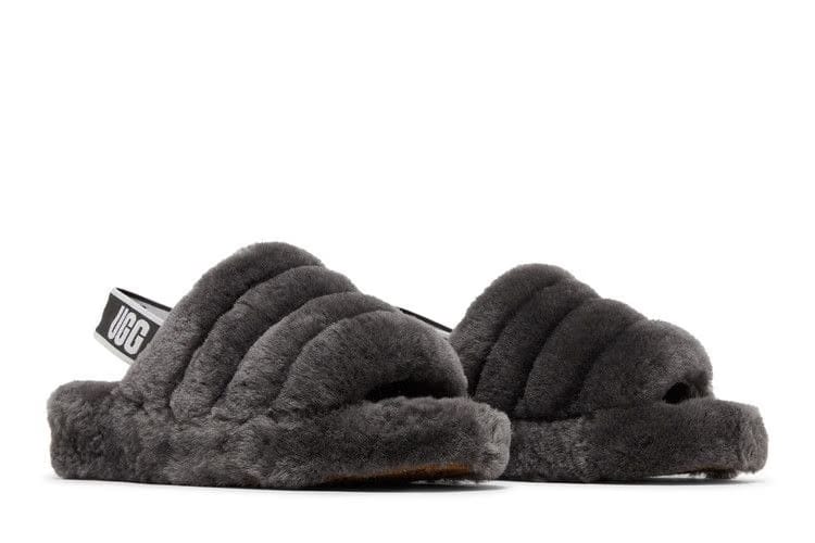UGG Wmns Fluff Yeah Slide 'Charcoal'