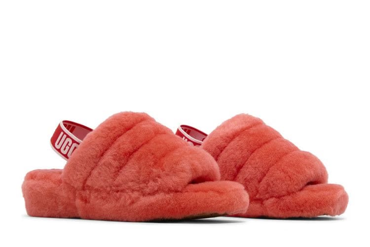 UGG Wmns Fluff Yeah Slide 'Red Currant'