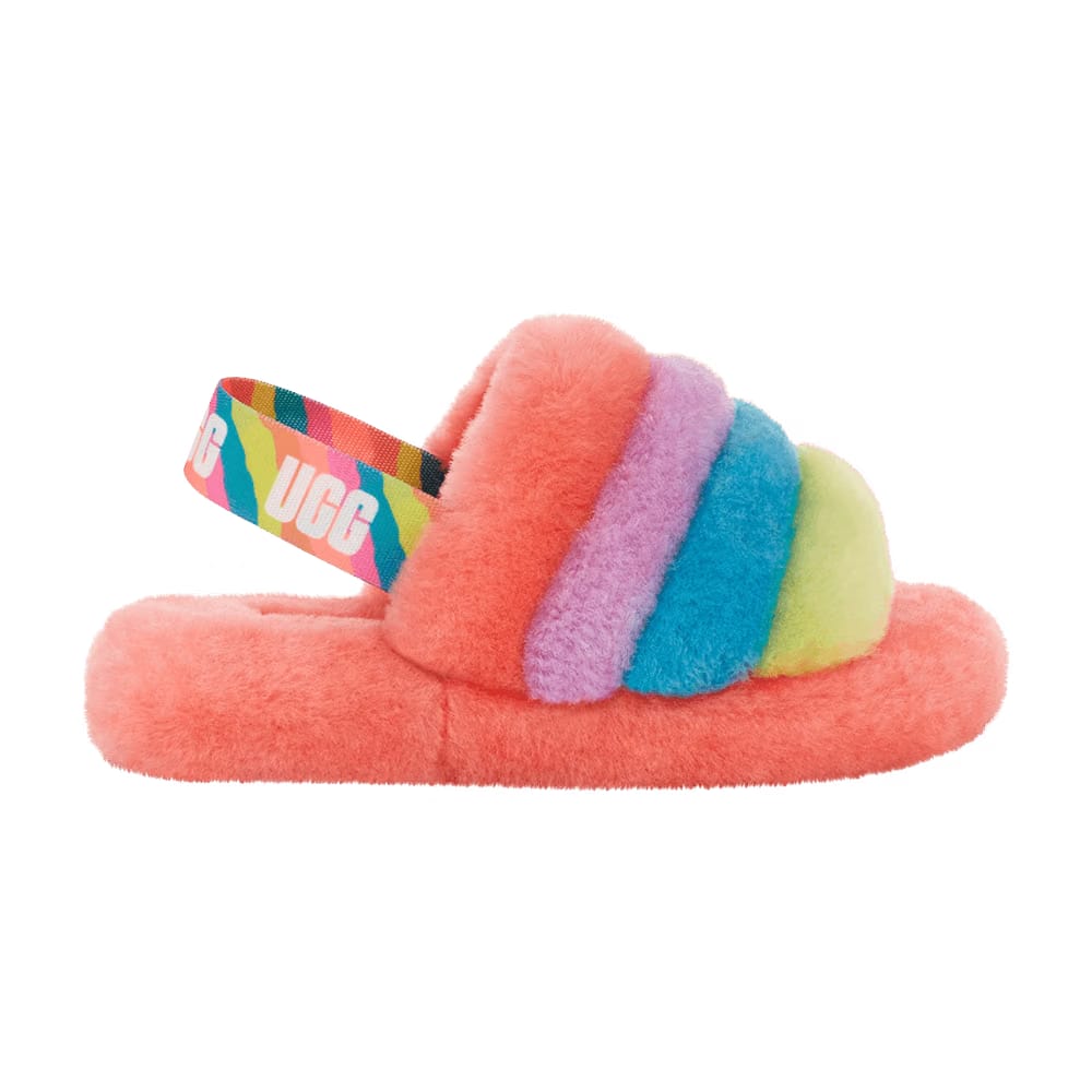 UGG Fluff Yeah Slide Kids Peach Bliss Multi-Color
