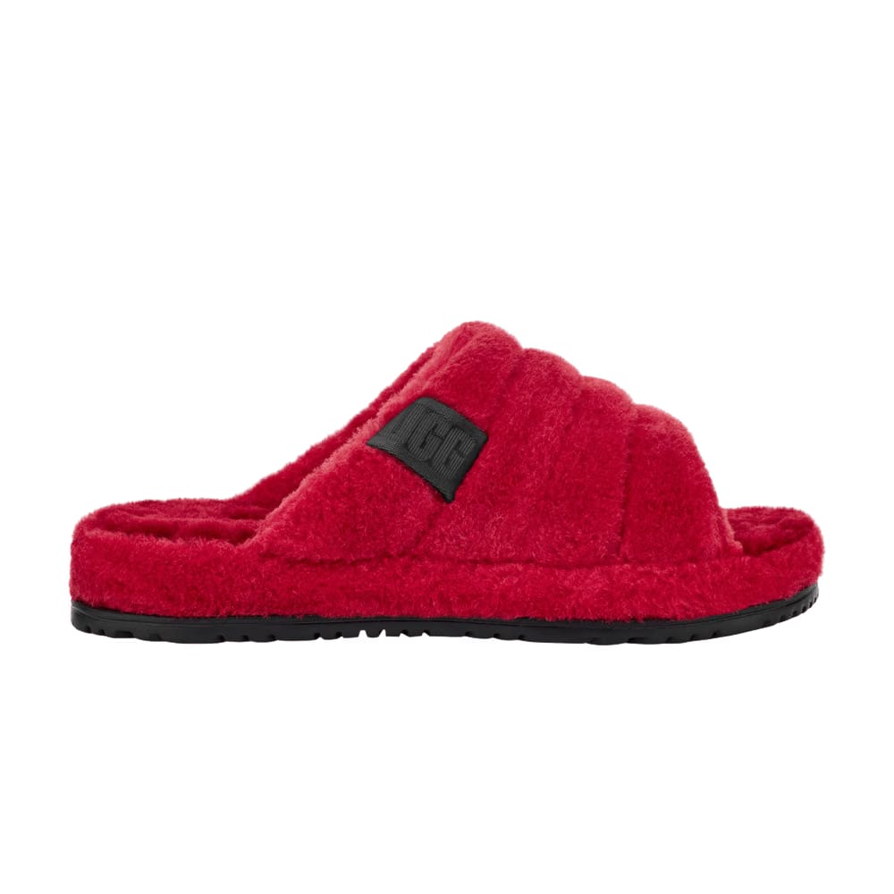 UGG Fluff You Slide Samba Red