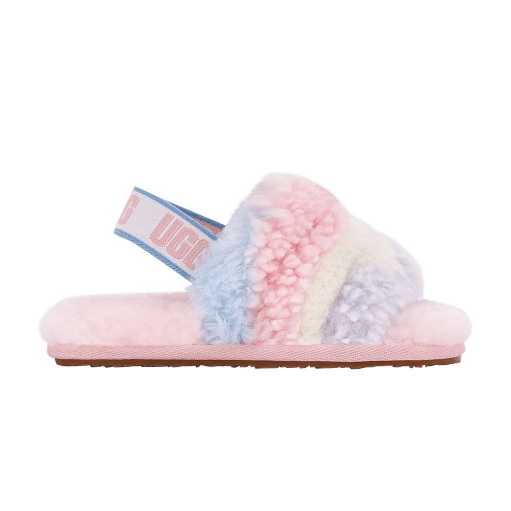 UGG Fluff Yeah Slide Toddler Cali Collage - Pride Stripes