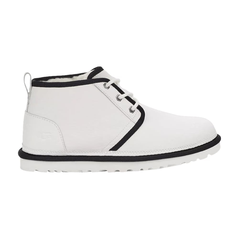 UGG Neumel Leather Chukka White Black Piping
