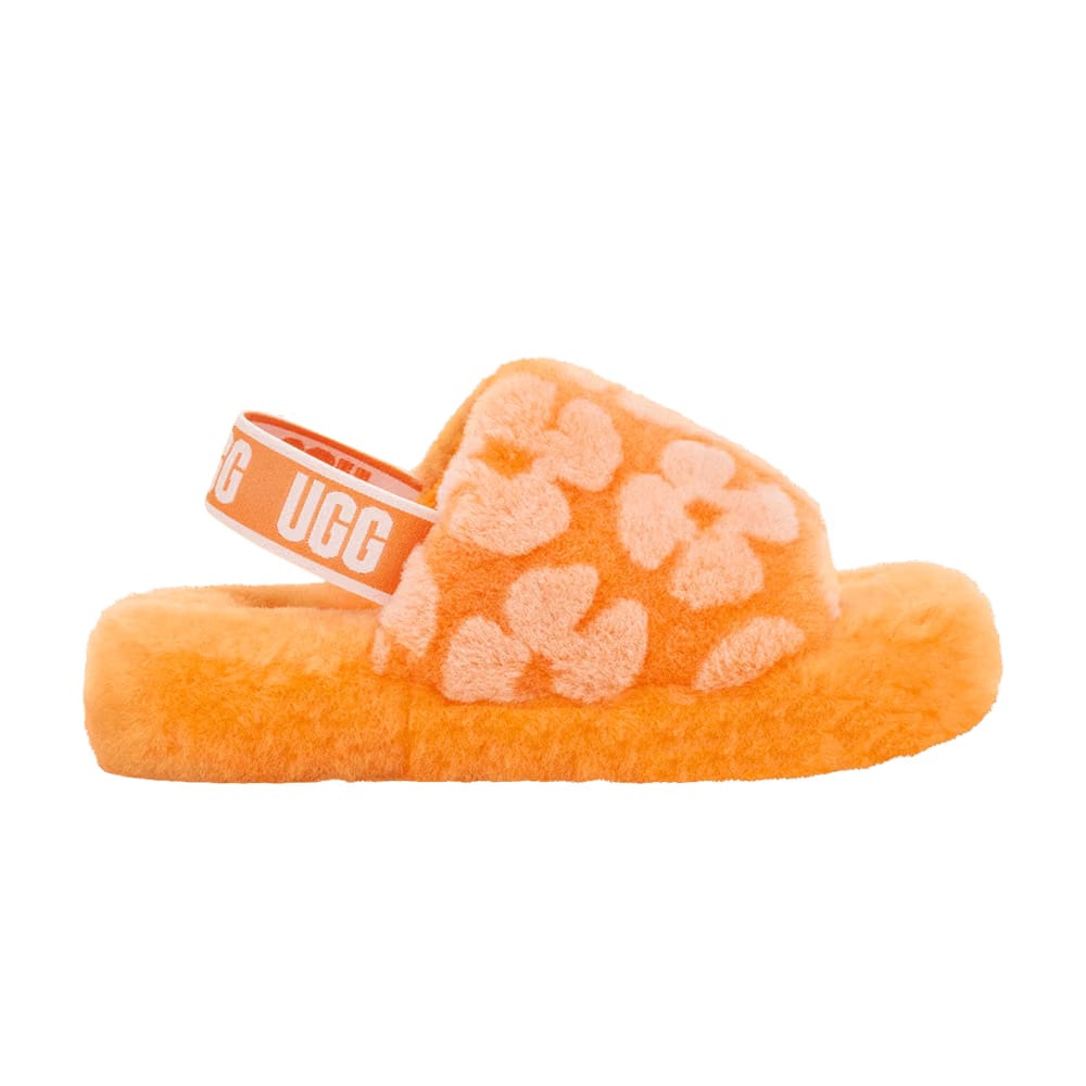 UGG Fluff Yeah Slide Kids California Poppy