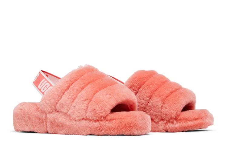 UGG Wmns Fluff Yeah Slide 'Vibrant Coral'