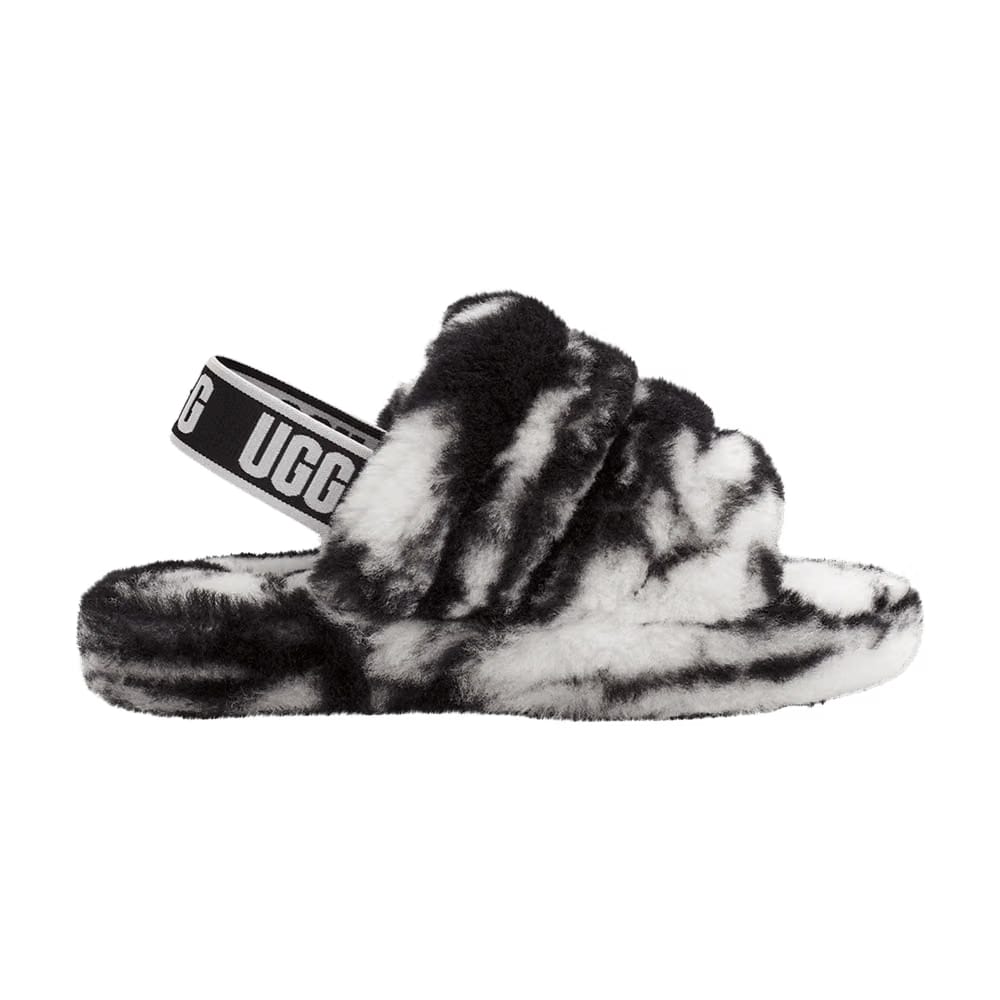UGG Fluff Yeah Slide Kids Marble - Black