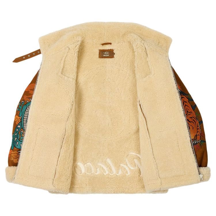 Palace x Ugg Shearling Jacket Chestnut