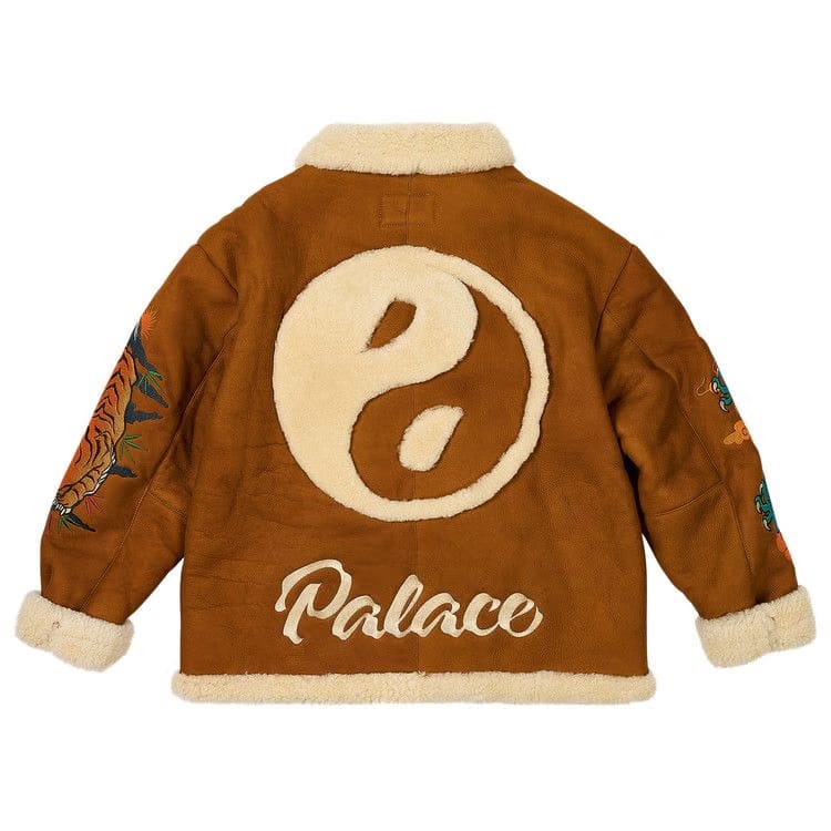 Palace x Ugg Shearling Jacket Chestnut