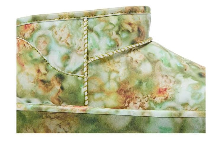 Collina Strada x UGG Classic Ultra Mini Platform Boot Green Floral