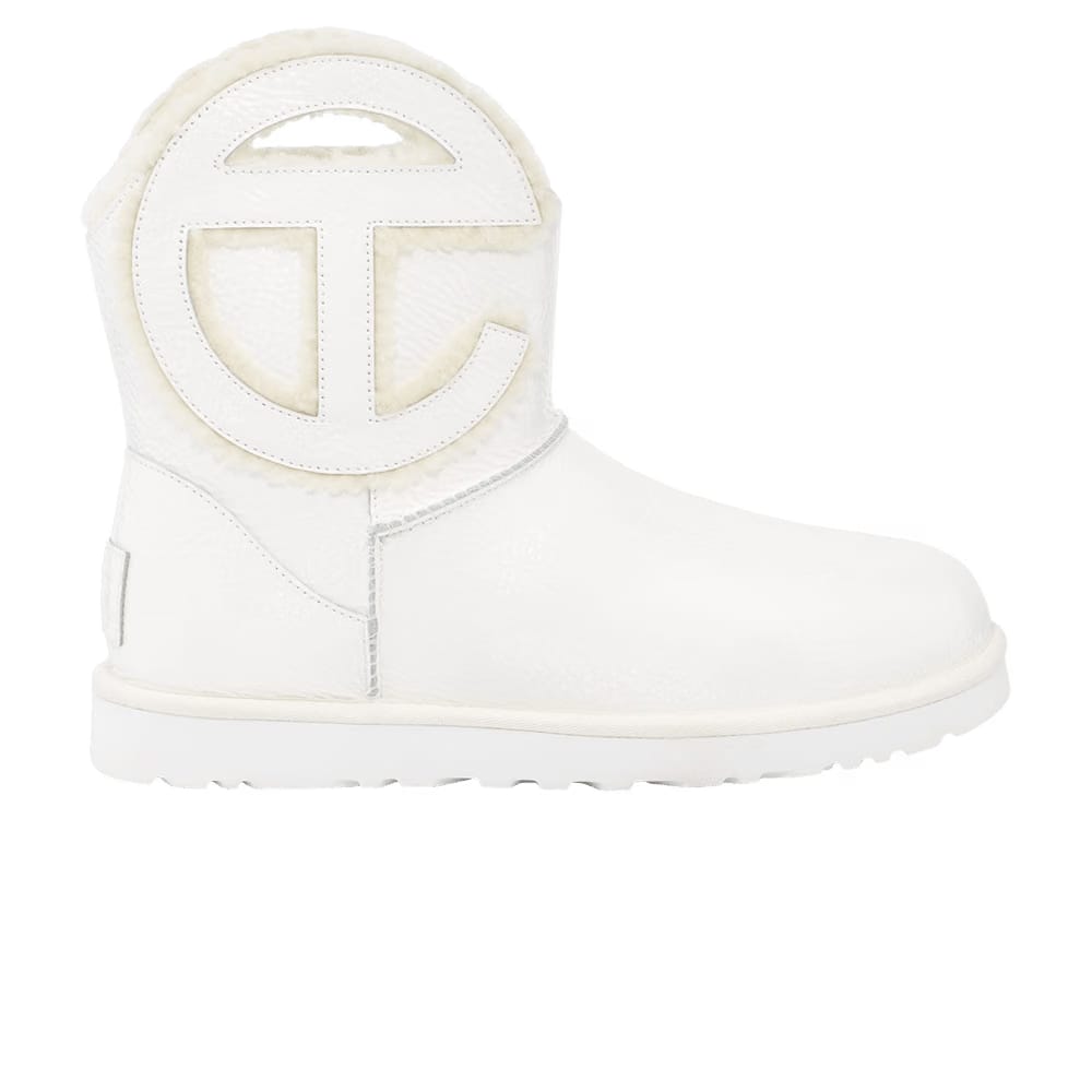 Telfar x UGG Logo Mini Boot Crinkle - White
