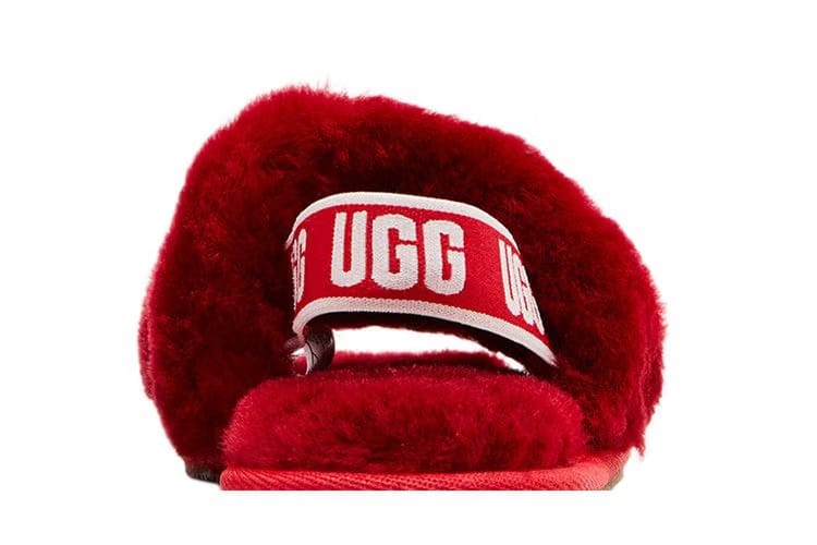 UGG Fluff Yeah Slide Toddler Ribbon Red