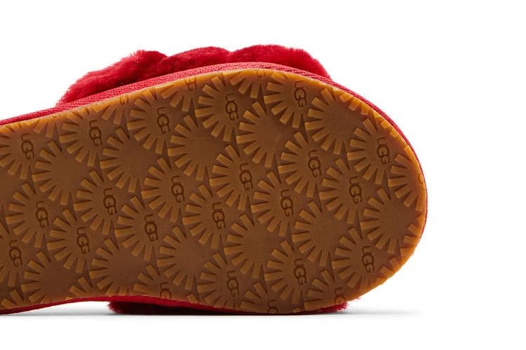 UGG Fluff Yeah Slide Toddler Ribbon Red