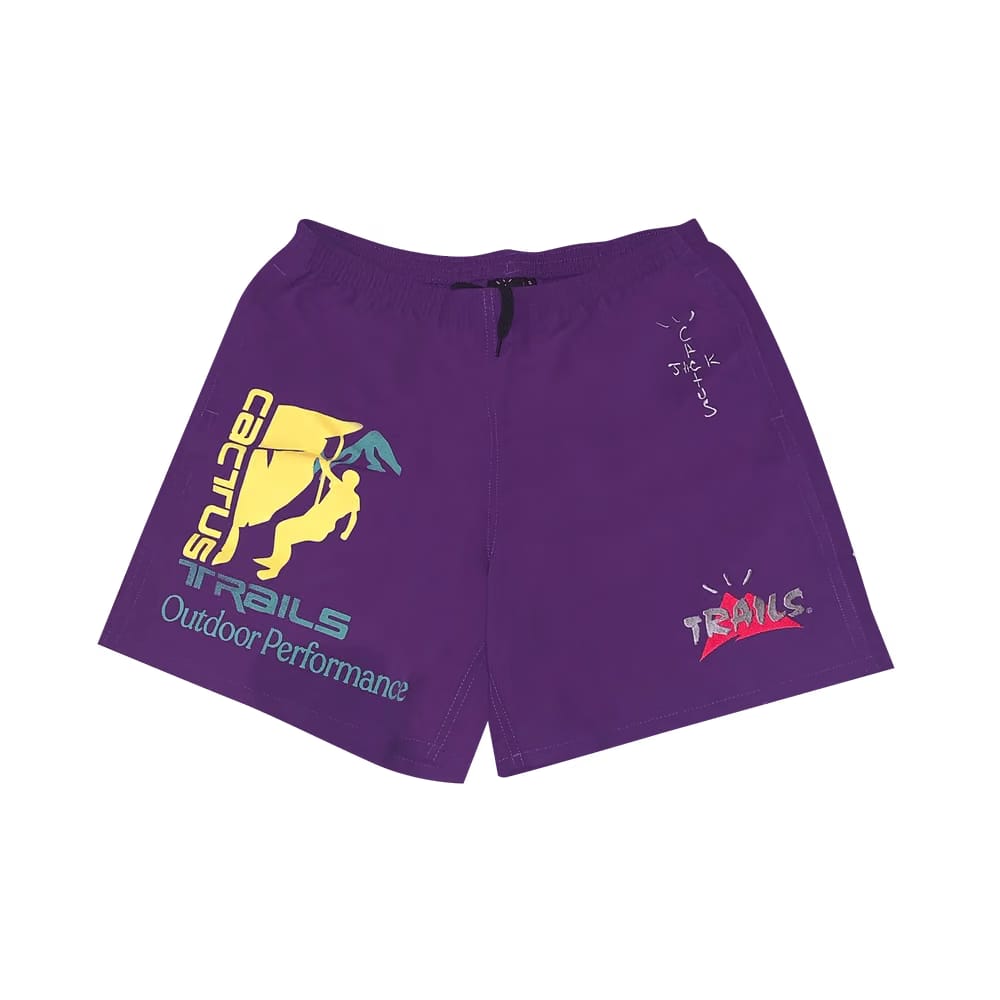 Cactus Jack by Travis Scott Climb Shorts Purple