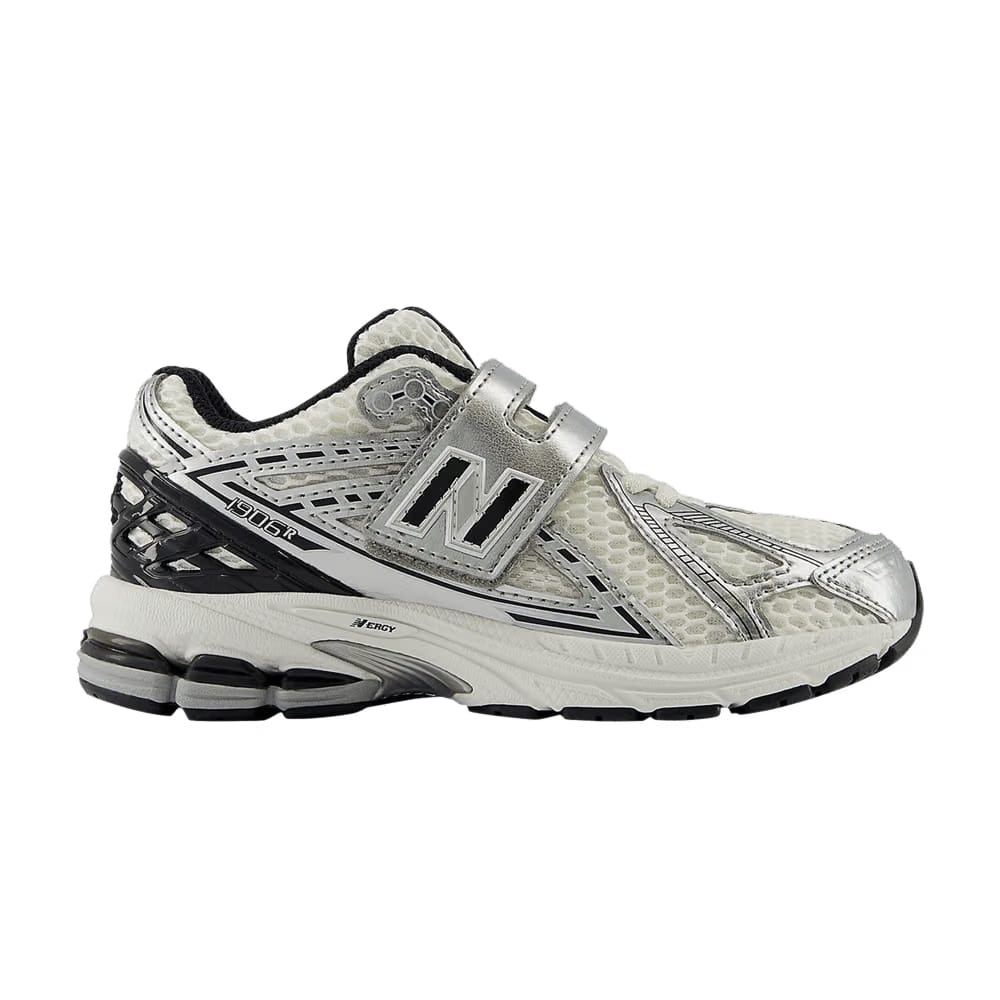 New Balance 1906R Hook & Loop Little Kid Wide Silver Metallic Black