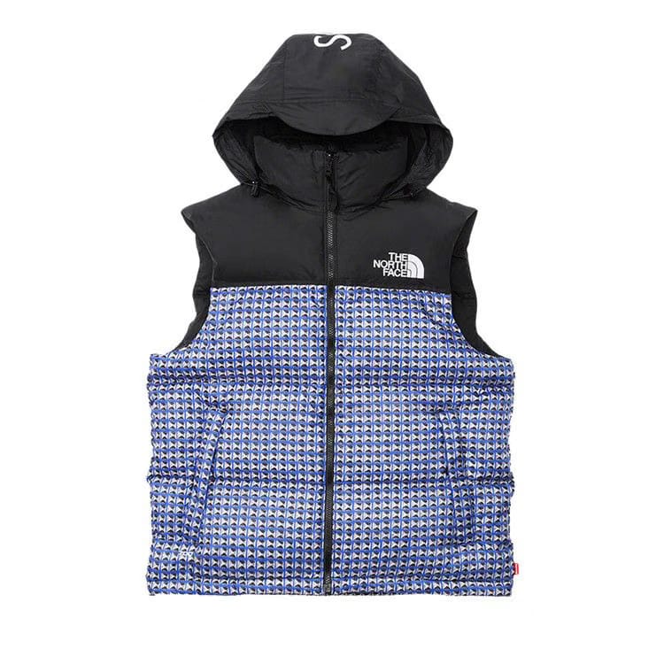 Supreme x The North Face Studded Nuptse Vest Royal