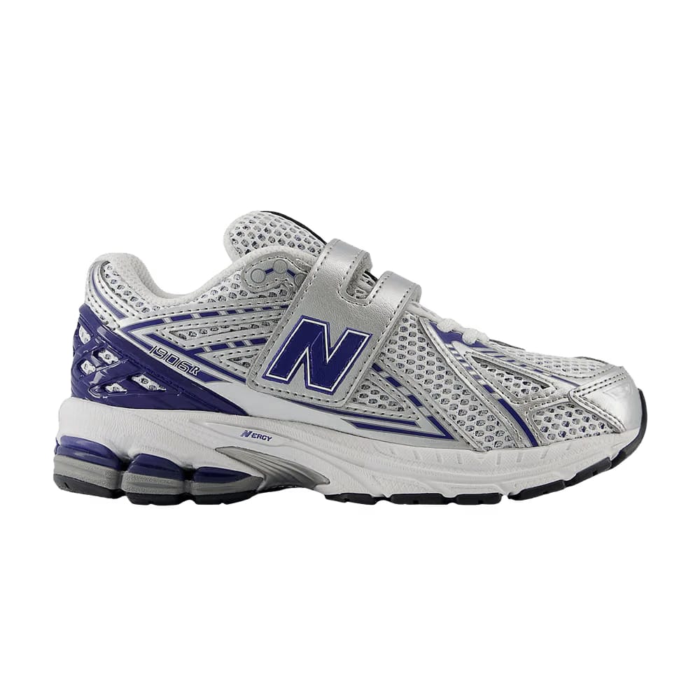 New Balance 1906R Hook & Loop Little Kid Wide Metallic Silver Dark Indigo