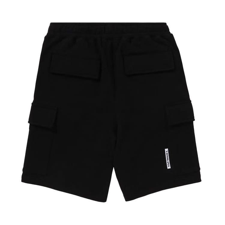 BAPE Ape Head Cargo Sweat Shorts Black