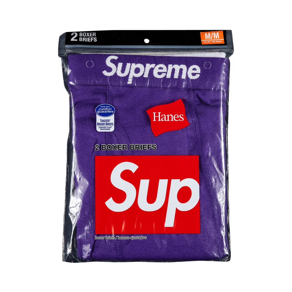 Supreme x Hanes Boxer Briefs (2 Pack) Purple