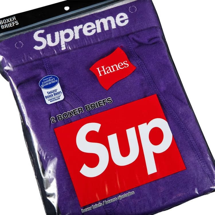 Supreme x Hanes Boxer Briefs (2 Pack) Purple