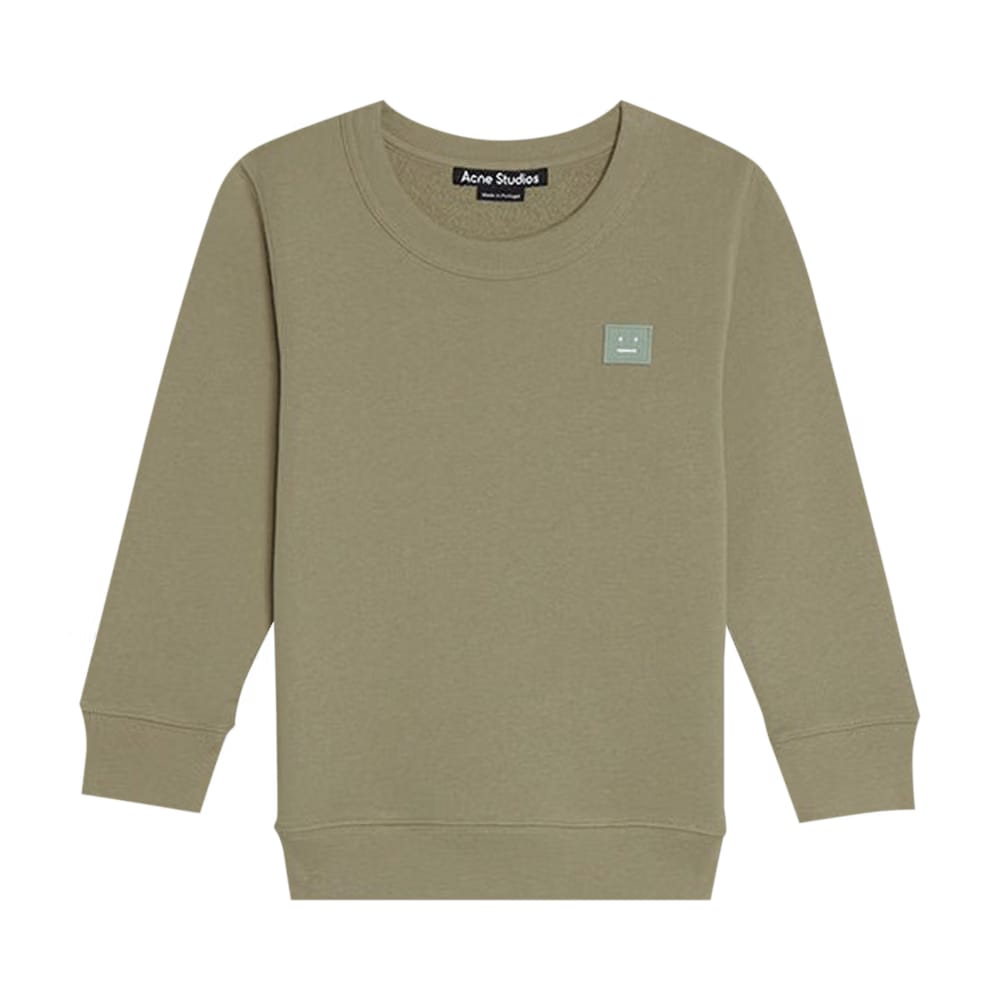 Acne Studios Kids Crewneck Sweatshirt Eucalyptus Green