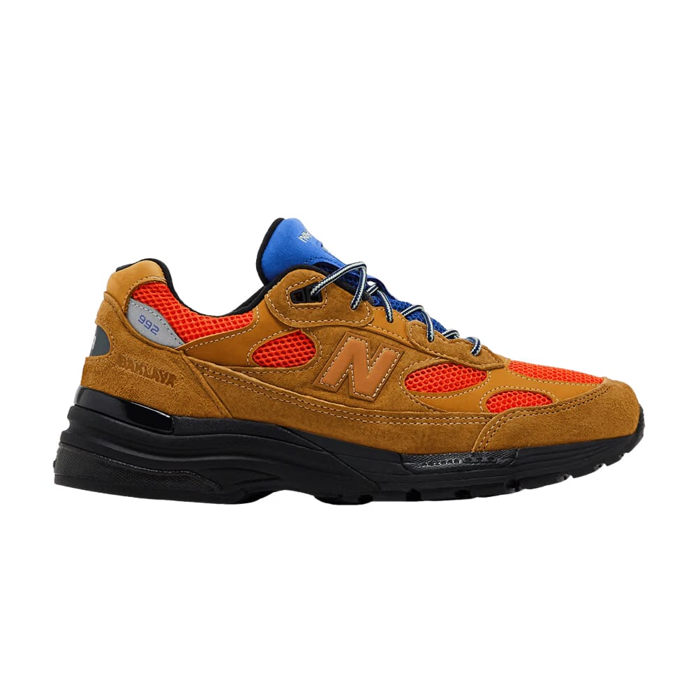 Action Bronson x New Balance 992 Made in USA Tan Orange Blue