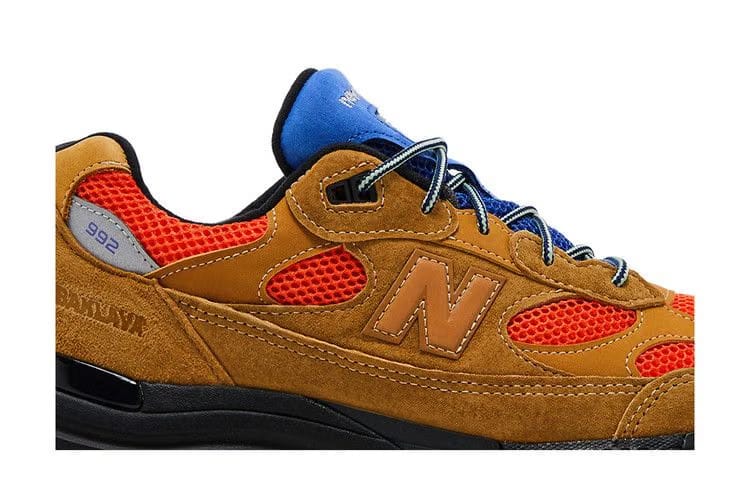 Action Bronson x New Balance 992 Made in USA Tan Orange Blue